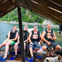 SCUBA diving Safari Lodge Accommodation Lake Tanganyika Zambia